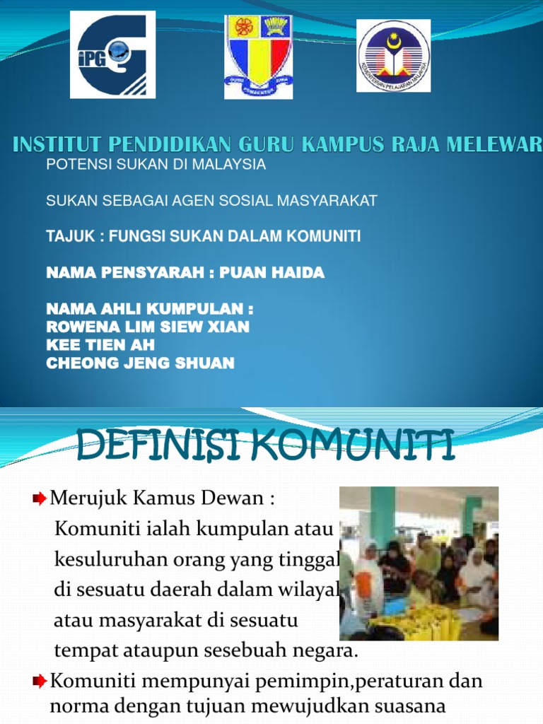 Fungsi Sukan Dalam Komuniti Pdf