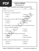 Asean Quiz 27 PDF