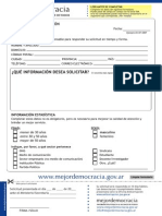 Formulario para Solicitar Acceso A La Informacion Publica - Decreto 1172/2003