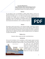 Generador Hidroeléctrico Informe