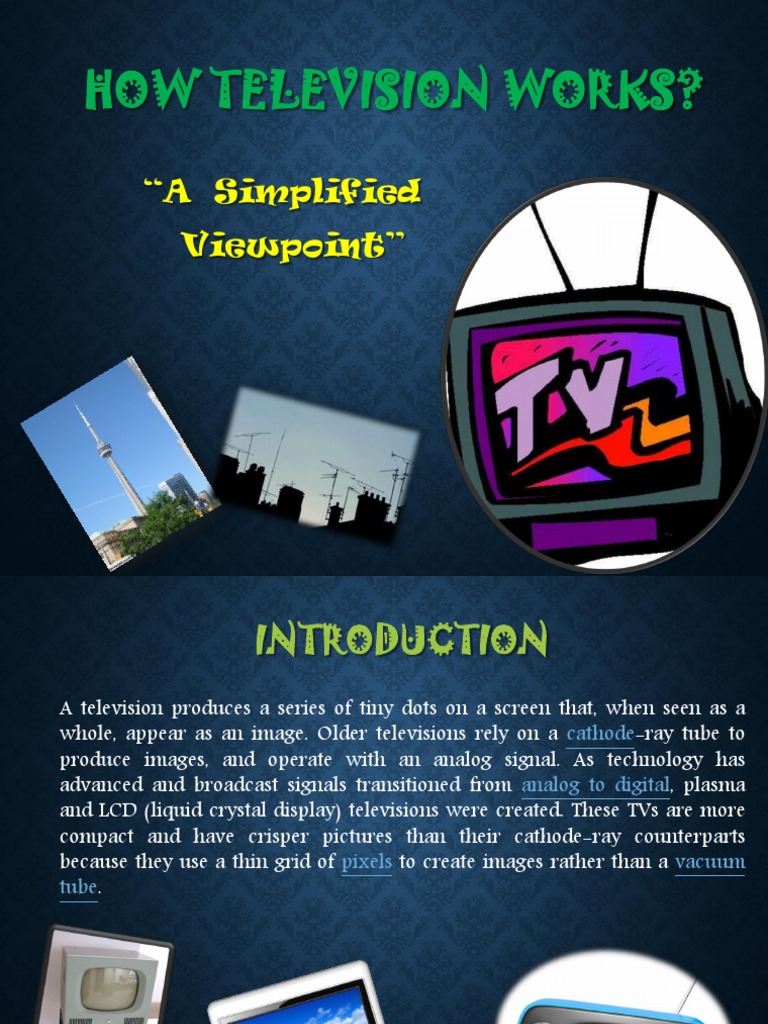 How TV Works PDF Satellite Television Television