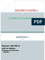 Mathematics Paper 2: Latihan Ulangkaji