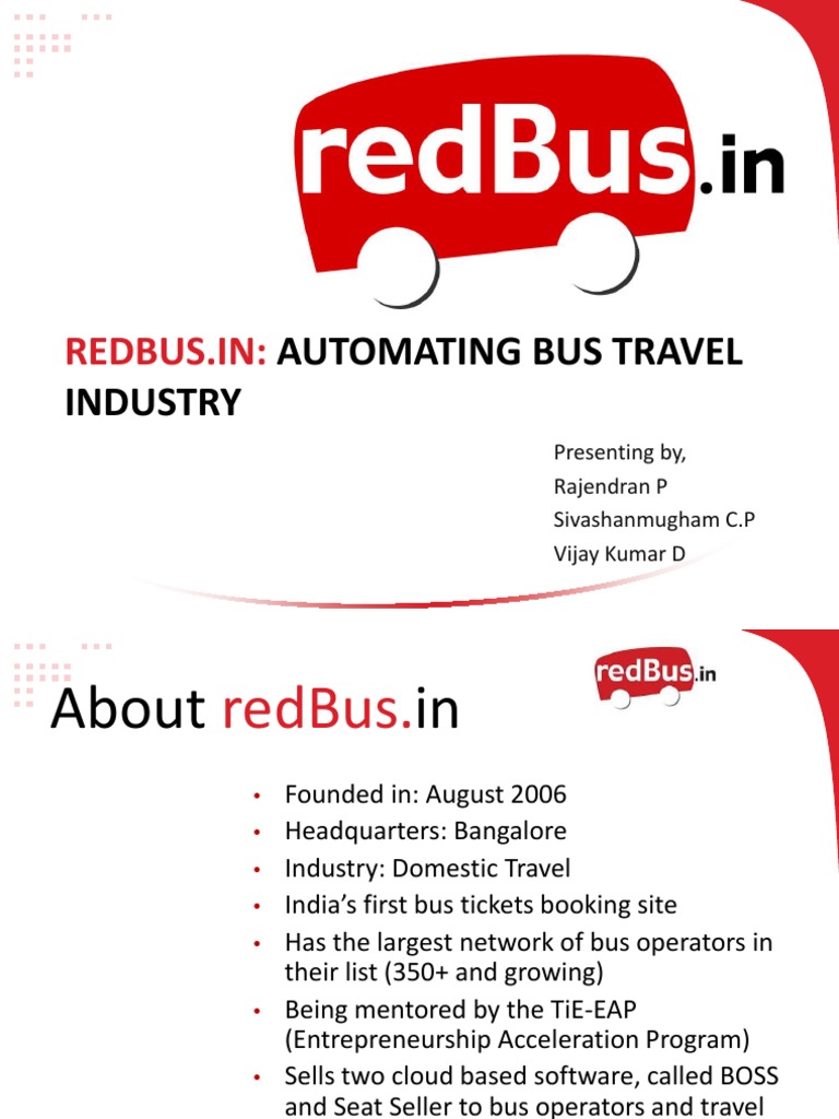 redBus: India's Leading Bus Booking Platform | PDF | Bus | Entrepreneurship