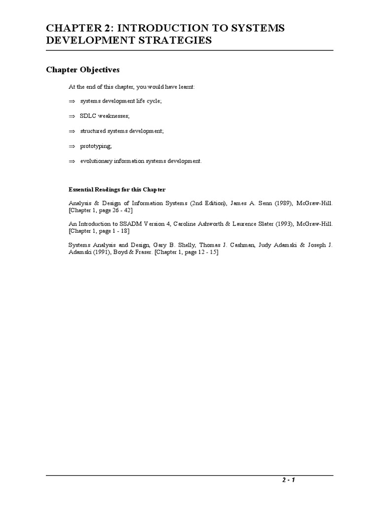 Introduction to System Development Strategies | PDF