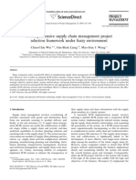 A Comprehensive Supply Chain Management Project Selection Framework Under Fuzzy Environment PDF