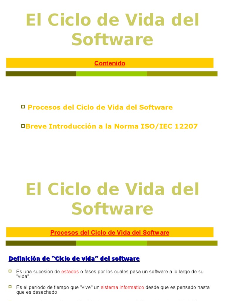 El Ciclo de Vida Del Software | PDF | Desarrollo de software | Ciclo de ...