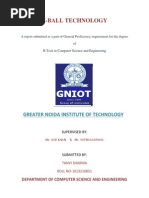Download SEMINAR REPORT ON E-BALL TECHNOLOGY by SharmaTanvi SN182869072 doc pdf
