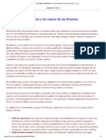 Las Pequenas Empresas y Las Causas de Sus Fracasos