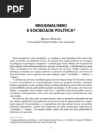 REGIONALISMO e sociedade políticA - Berno Werlen