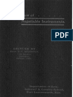 Law of Negotiable Instruments Major D.H. Boughton 1904 PDF