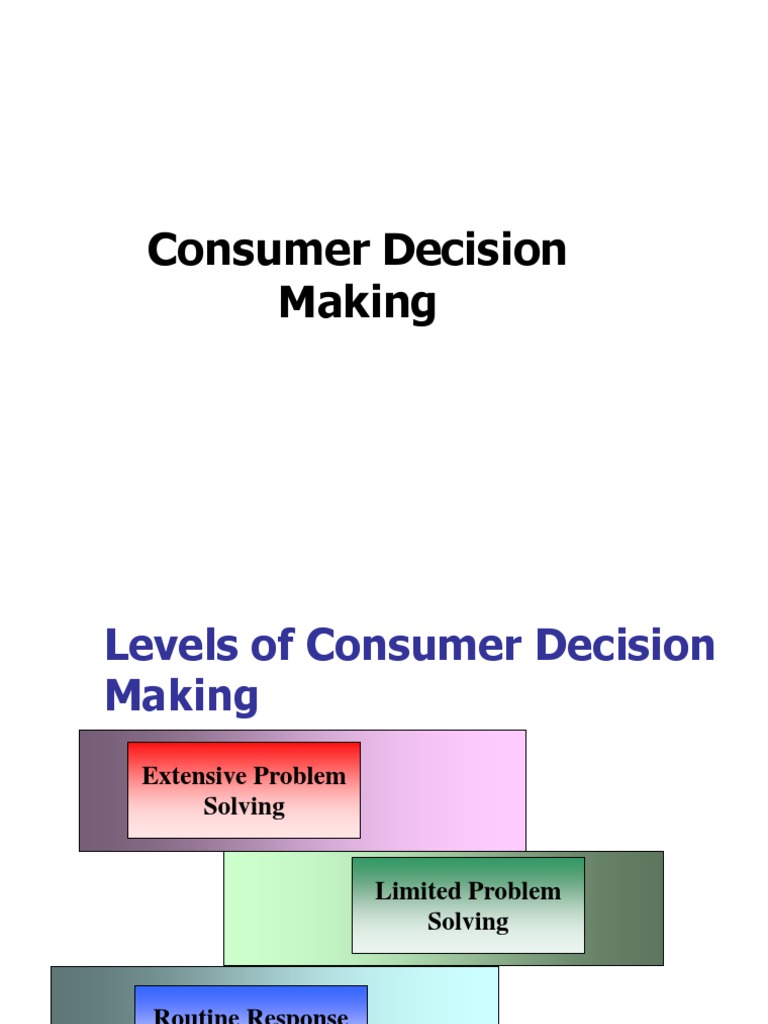 Consumer Decision Making | PDF | Brand | Behavior