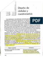 Diseño y Cédulas de Cuestionarios