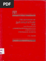 The Kingdom of Jafanapatam 1645 Being An Account of Its Administrative Organisation As Derived From The Portuguese Archives, P. E. Pieris