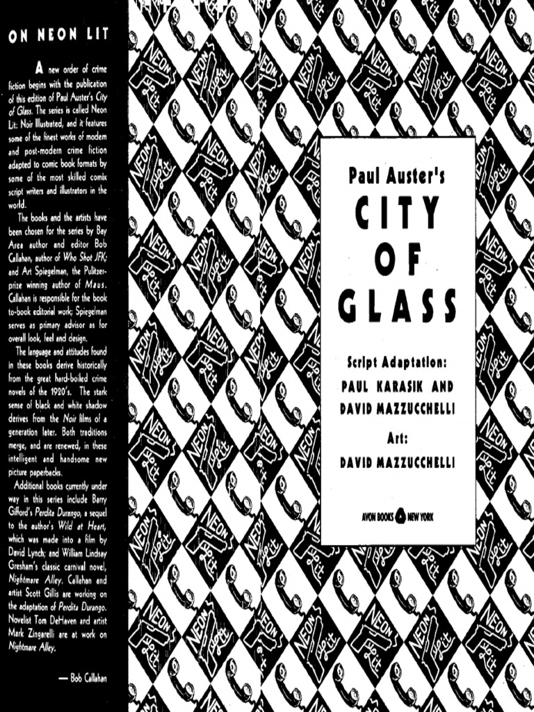 Auster Paul City of Glass Graphic Novel PDF