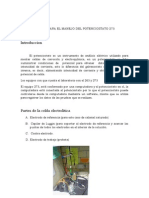 Manual para El Manejo Del Potenciostato 273