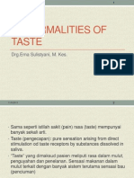 Abnormalities of Taste