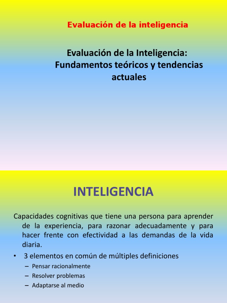 Conceptos Basicos Sobre Inteligencia | PDF | Discapacidad intelectual ...