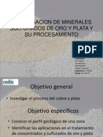 Investigacion de Minerales Sulfurados de Oro y Plata