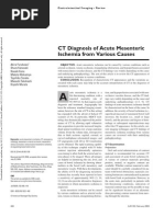 CT Diagnosis of Acute Mesenteric