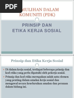 PEMULIHAN DALAM KOMUNITI (PDK) - Prinsip Etika Sosial PDF