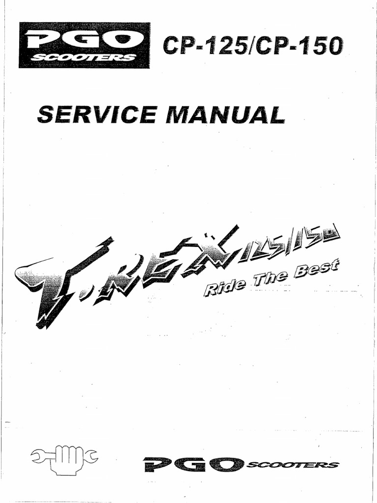 Henholdsvis ankel tøjlerne PGO T Rex 125 - 150 Service Manual PDF | PDF