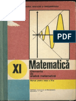 Cls 11 Manual Analiza Matematica XI 1989 PDF