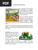 TÉCNICAS DE COMUNICACIÓN ORAL