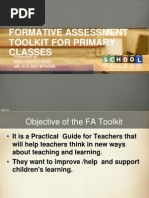 Formative Assessment Toolkit For Primary Classes: Presented By-Miss. Sahaya Mary HM, Kvs Ziet Mysore