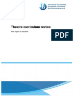 Theatre Curriculum Review: First Report To Teachers