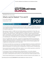 What's Next For Reebok - Fun and Fit' - SportsBusiness Daily - SportsBusiness Journal - SportsBusiness Daily Global PDF