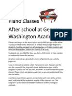 Piano Classes PDF