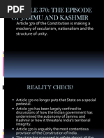 Download ARTICLE 370 PPTpptx by Eesha Gupta SN182999238 doc pdf