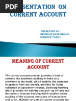 Presentation on current accoung