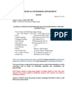 Formatting General Notice For Major Project