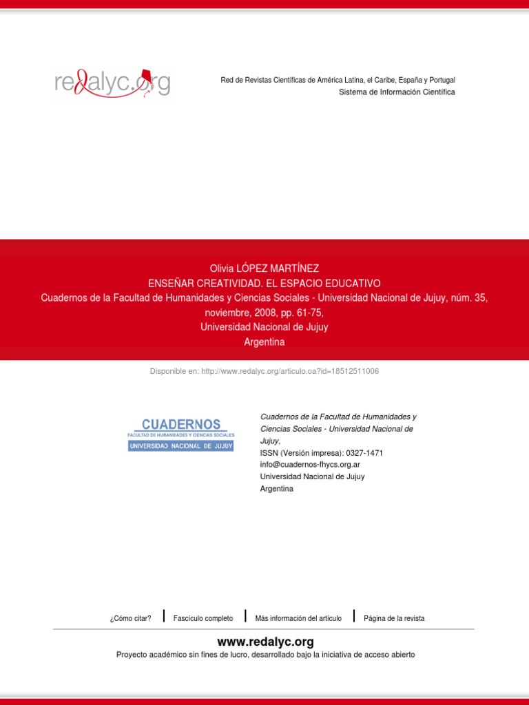 Creatividad en la Educación Escolar | PDF | Creatividad | Plan de estudios