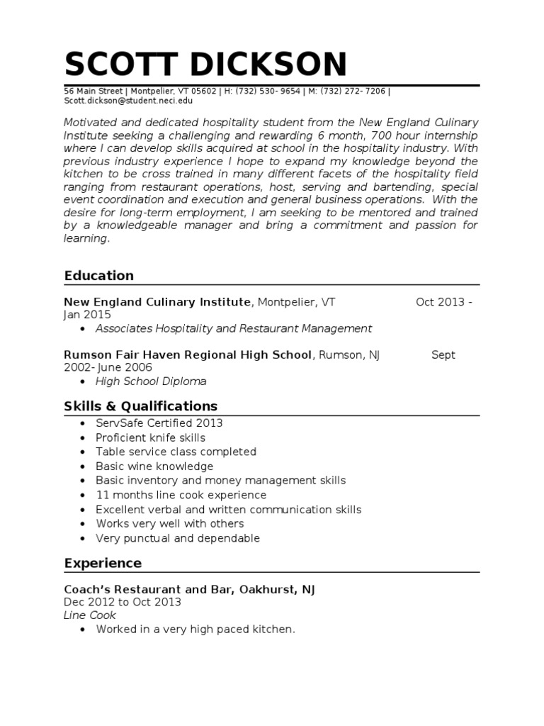 Resume Final Draft PDF
