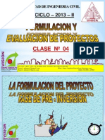 Clase 4 Pre Inversion Evaluacion y Viabilidad 2013 i