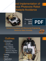 Design and Implementation of Autonomous Photovore Robot With Obstacle Avoidance (MAE 4733 Term Final Project Presentation)