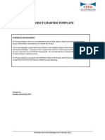 Project Charter Template: Purpose of The Document