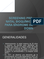 Screening Pre-Natal Bioquímico para Síndrome de Down