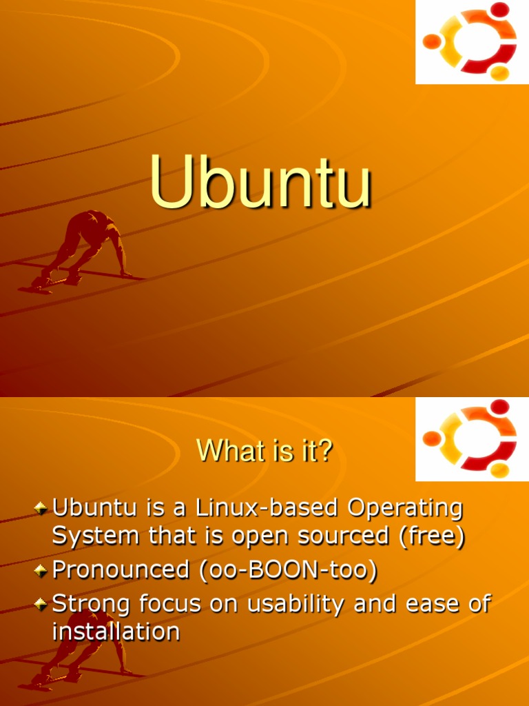 Ubuntu.ppt  Ubuntu (Operating System)  Free Software