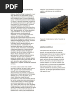 TECNOLOGÍA AGRÍCOLA EN MACHU PICCHU i moray