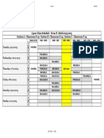 I Year Class Schedule - Term II - Batch 2013-2015 Section A - Classroom G-03 Section B - Classroom G-04 Section C - Classroom F-04