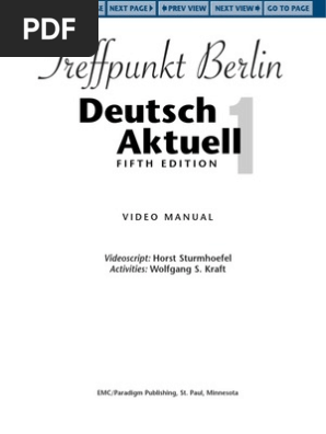 Video Manual Treffpukt Berlin Videotape