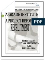 Project Report On Recruitment