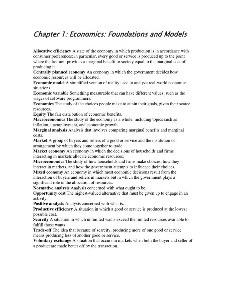 Chapter 1 Key Terms | PDF