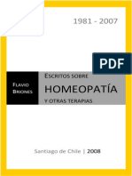 Escritos Sobre Homeopatia - Flavio Briones 2008