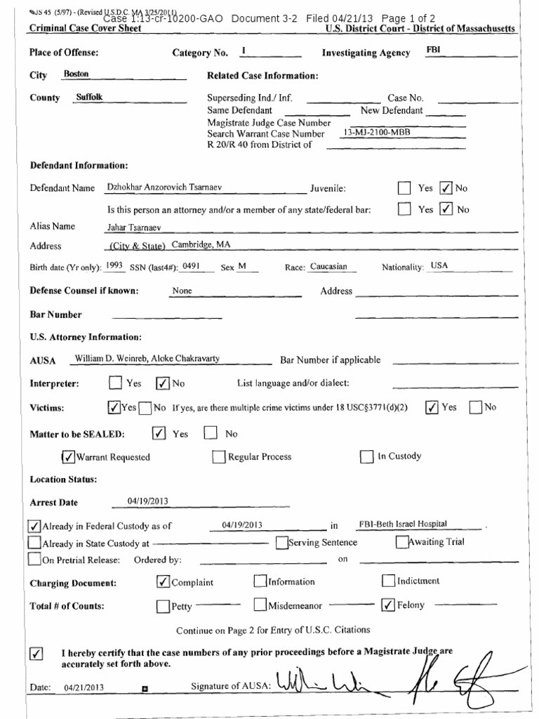 Criminal Case File Template