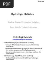 Statistics in Hydrology