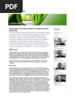 Challenges to the enforcement of decisions in Labour Disputes